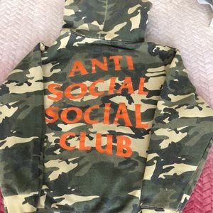 Anti social social club camp hoodie